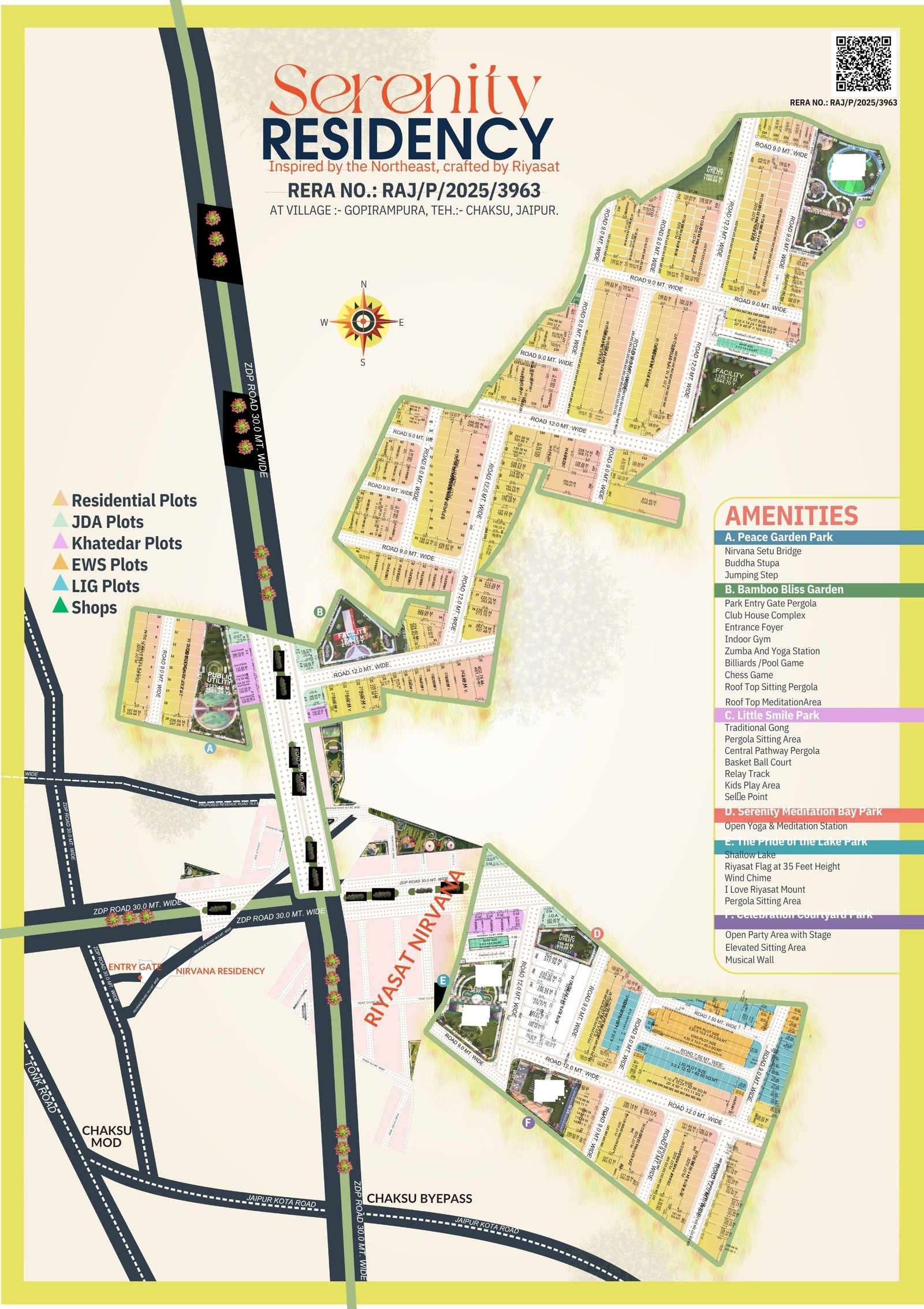 Layout plan of Serenity Residency