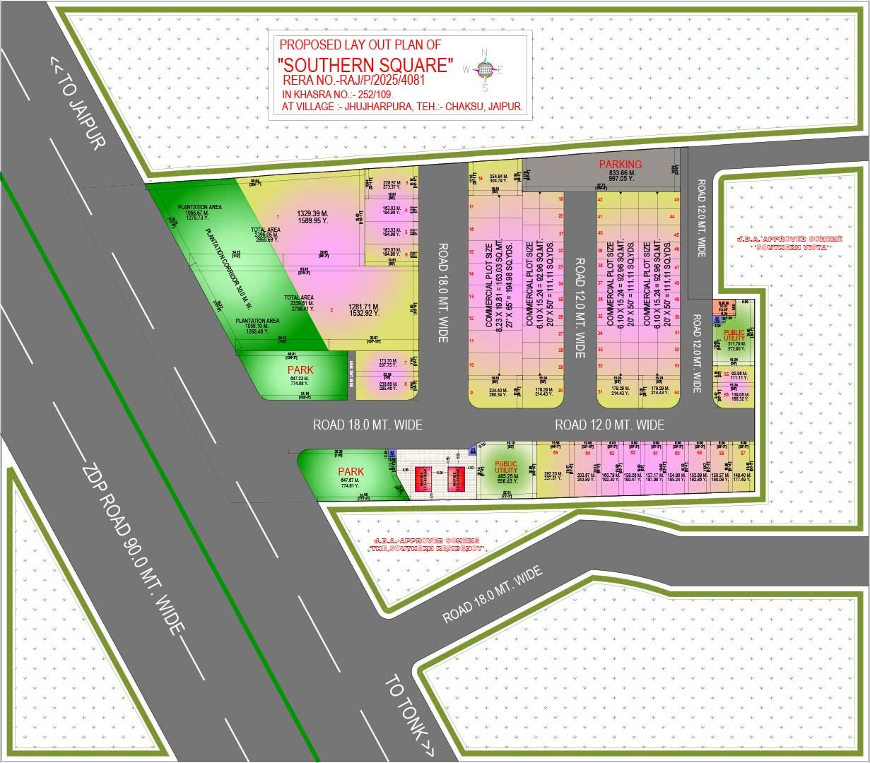 Layout plan of SOUTHERN AVENUE