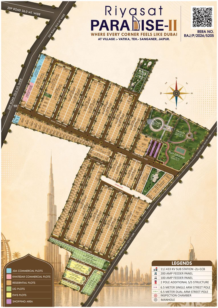 Layout plan of Riyasat Paradise II