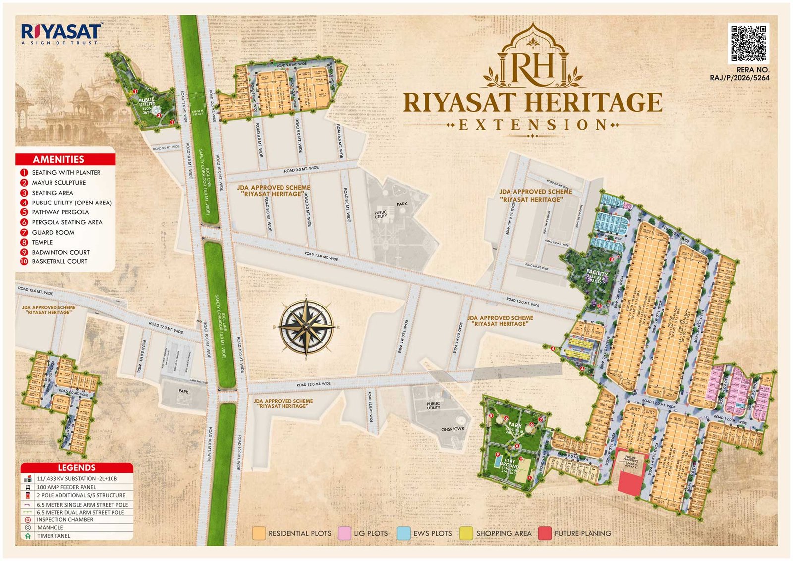 Layout plan of Riyasat Heritage Extension